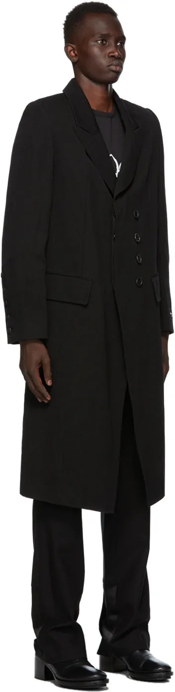 Ann Demeulemeester SSENSE Exclusive Black God of Wild Simplistic Coat