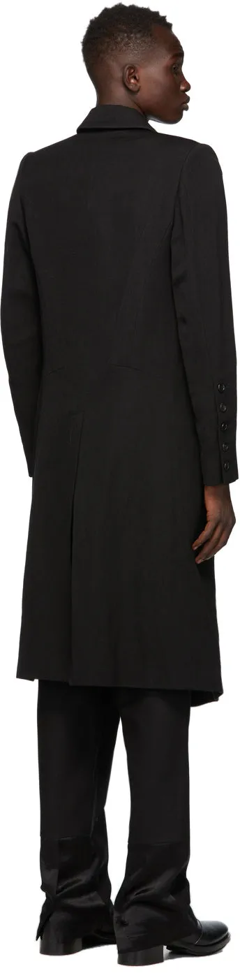 Ann Demeulemeester SSENSE Exclusive Black God of Wild Simplistic Coat