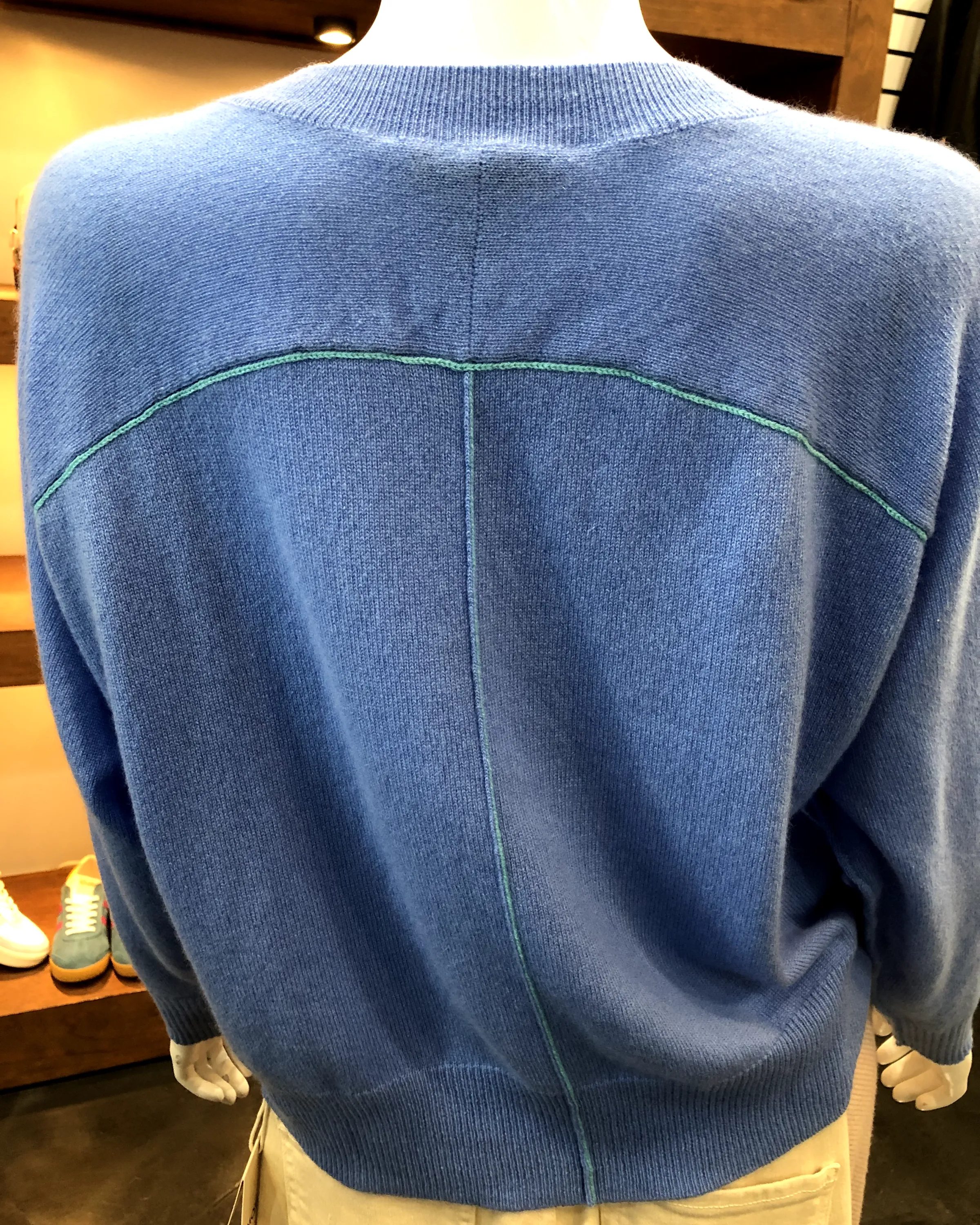 Autumn Cashmere Boxy Vneck w/ Back Yoke
