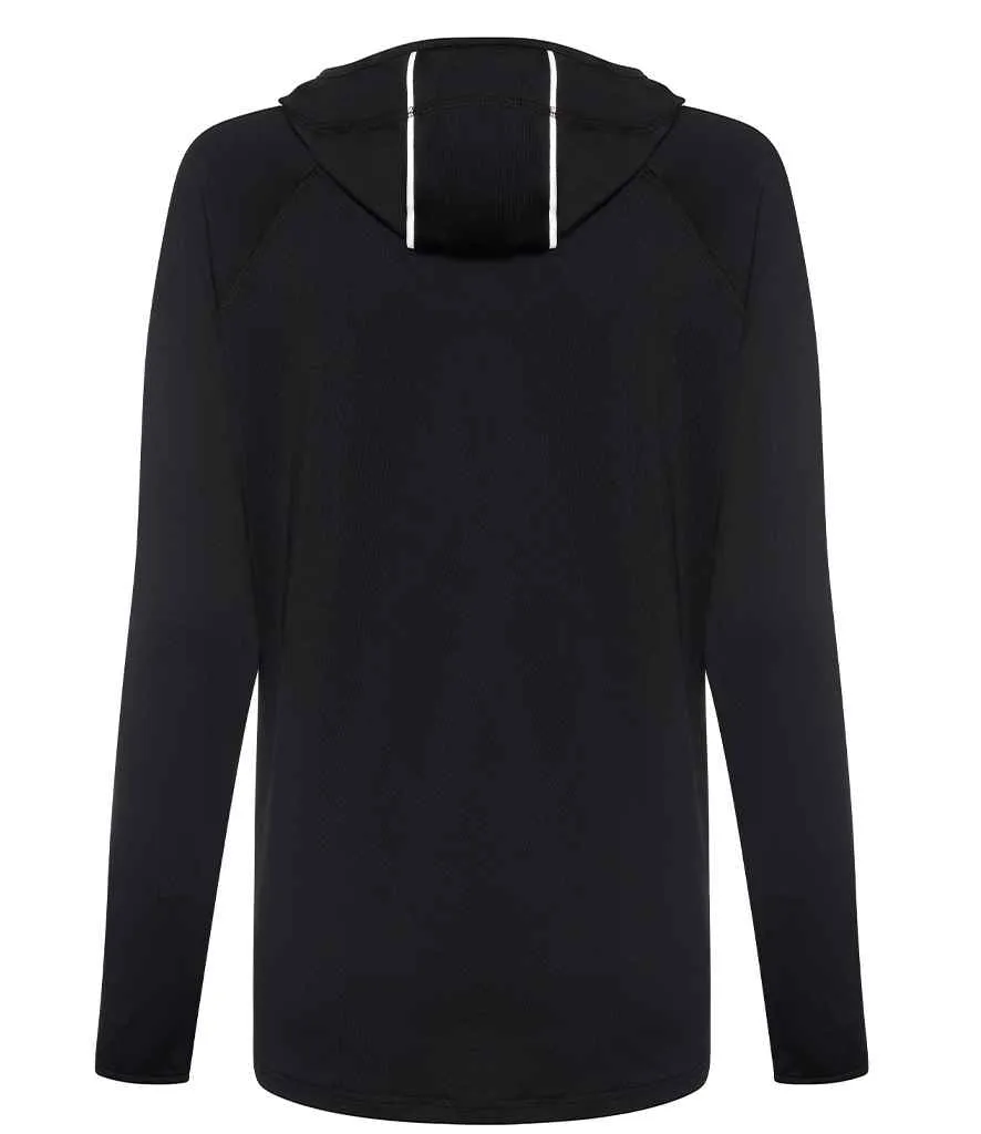AWDis Ladies Cool Cowl Neck Top | Jet Black