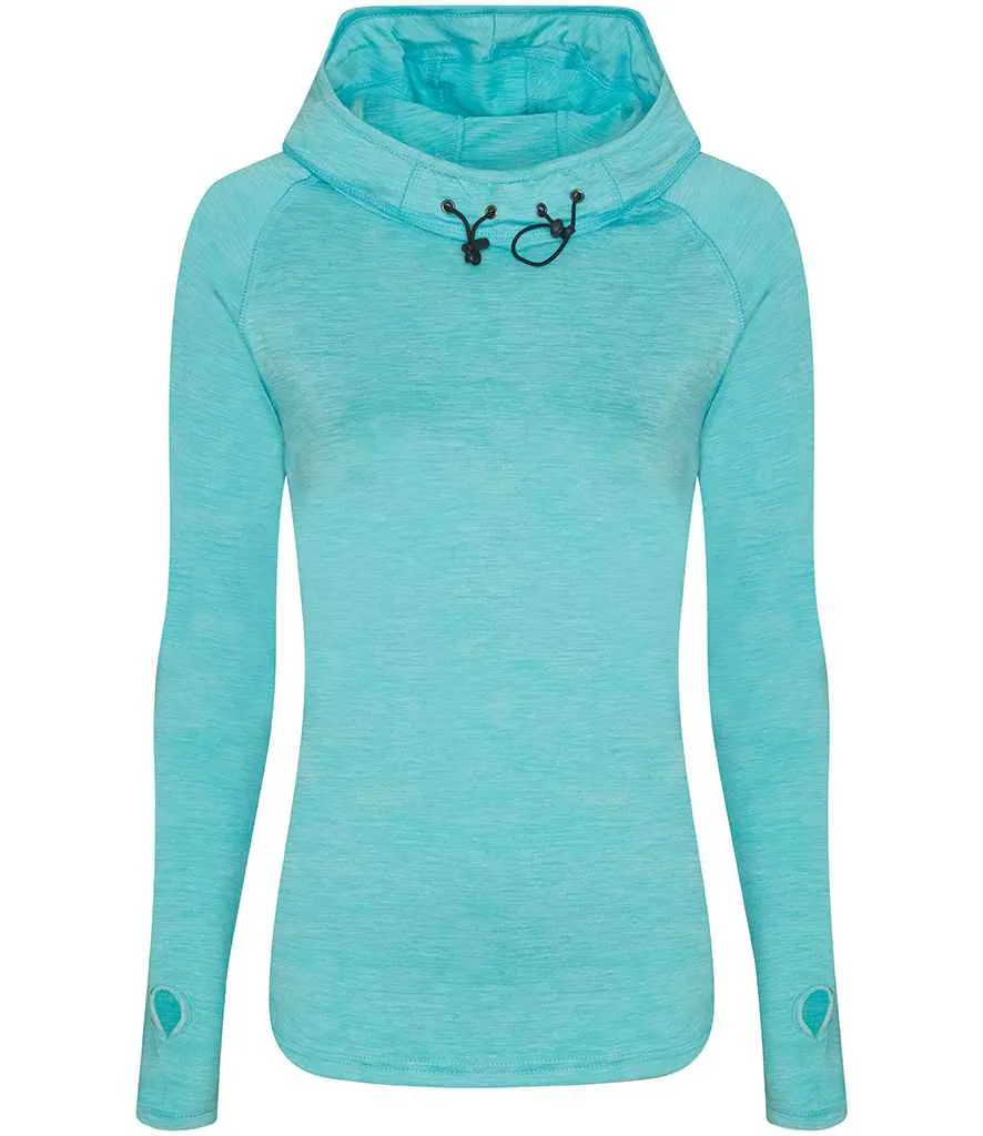 AWDis Ladies Cool Cowl Neck Top | Ocean Melange