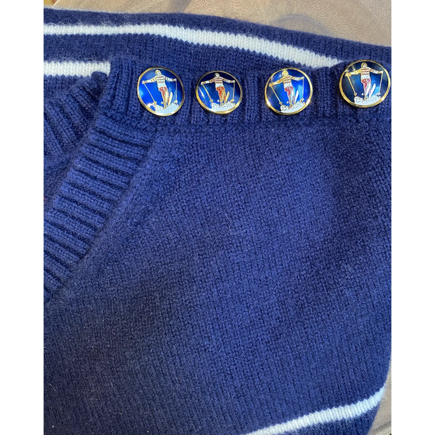 Breton Stripe Nautical Cashmere Pullover