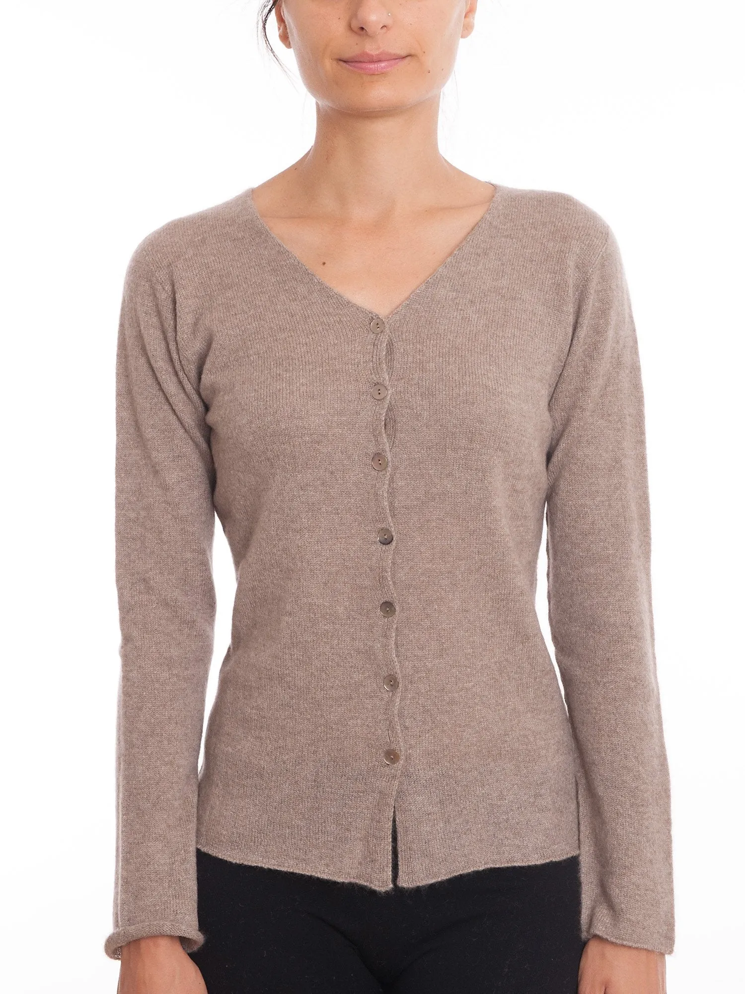 Cardigan con bottoni 100% Cashmere