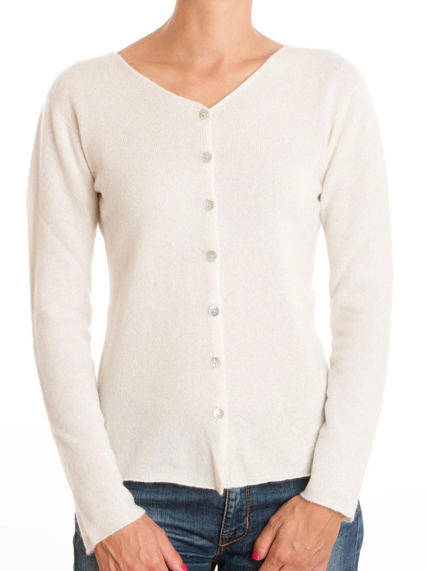 Cardigan con bottoni 100% Cashmere