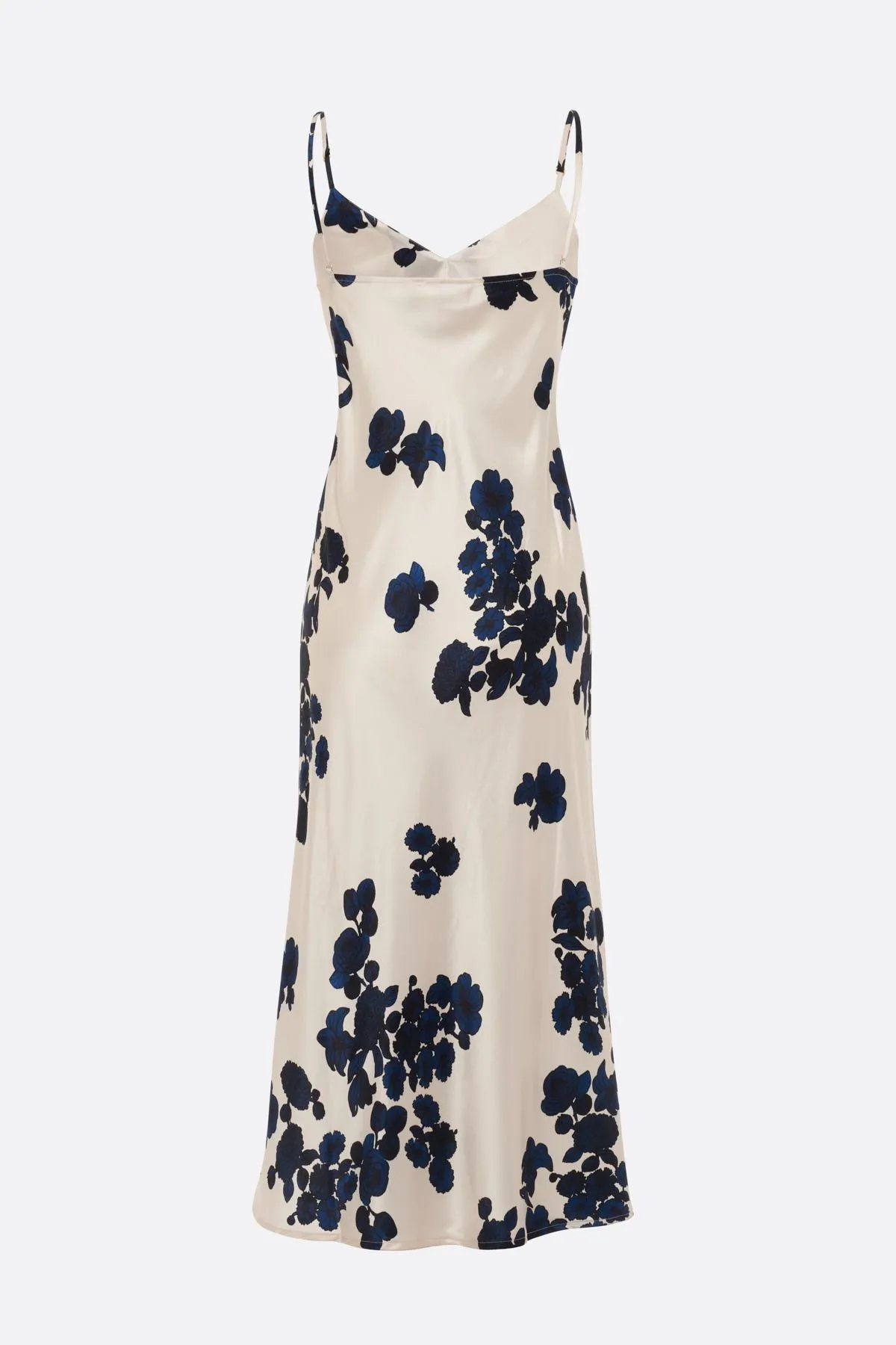DORA MORNING GLORY SILK MIDI SLIP DRESS - Archive