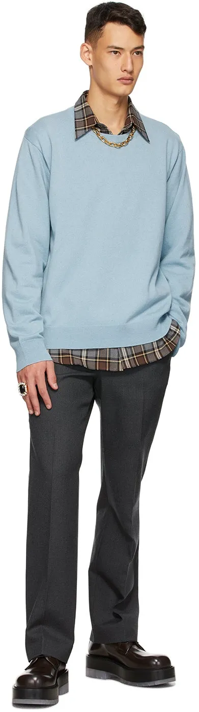 Dries Van Noten Blue Cashmere Sweater