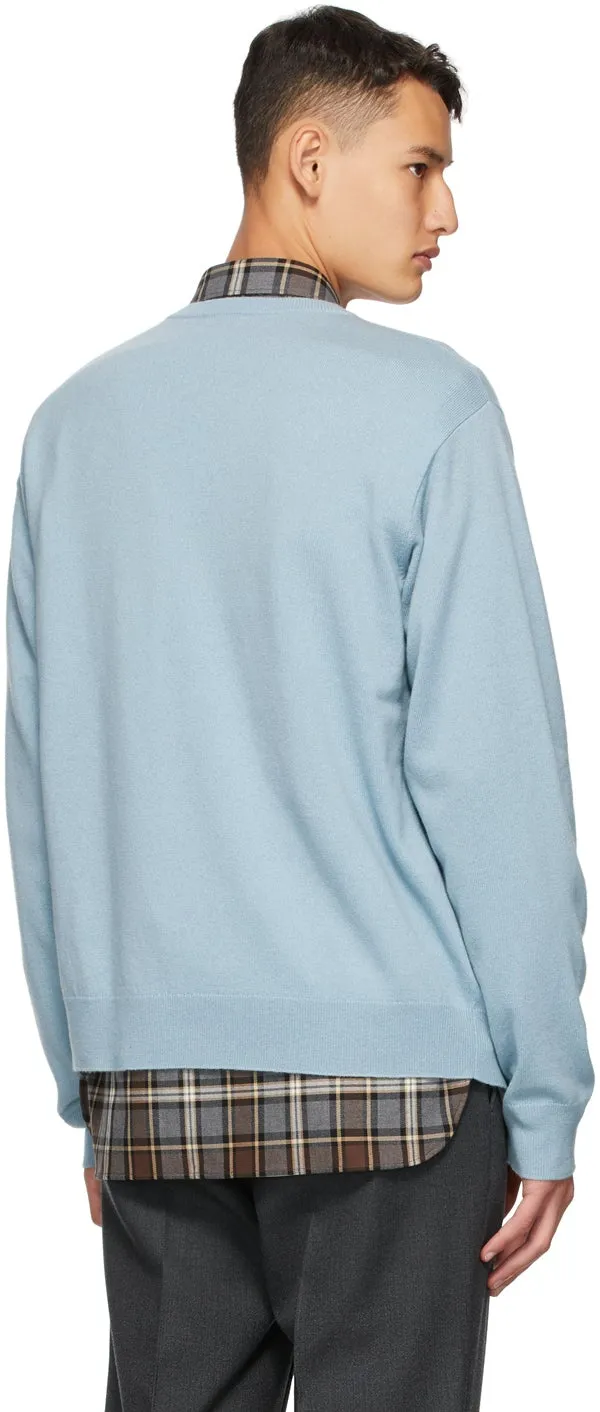 Dries Van Noten Blue Cashmere Sweater