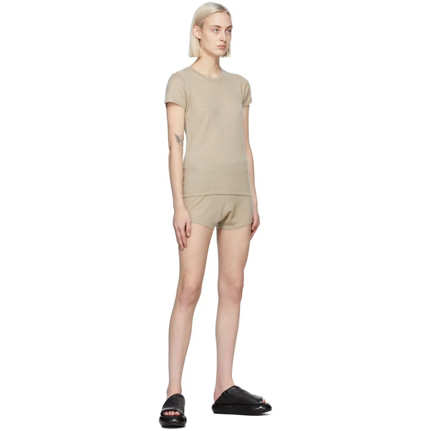 Frenckenberger Beige Cashmere Perfect T-Shirt