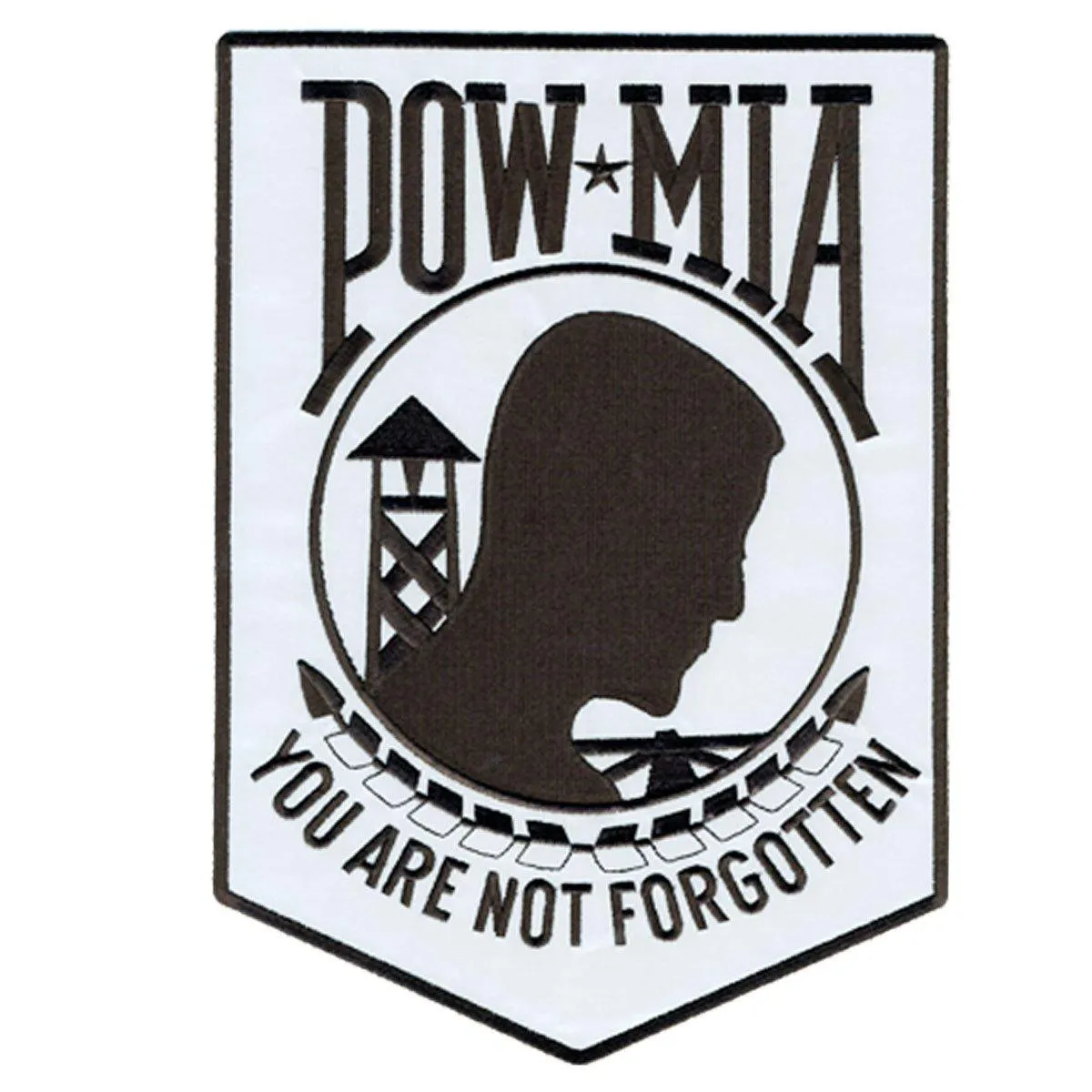 Hot Leathers 3” X 4” Pow Mia Reflective Safety Patch