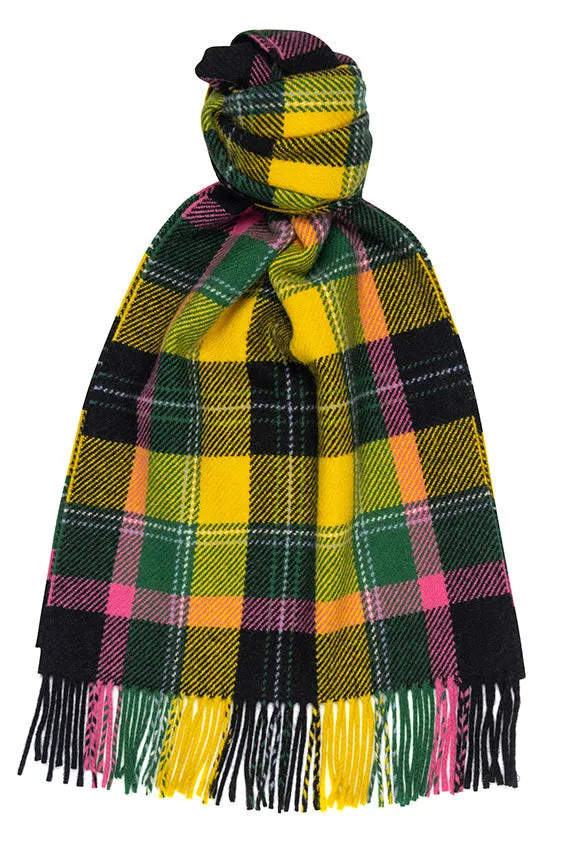 Joshua Ellis 100% Cashmere Scarf Black x Pink x Green