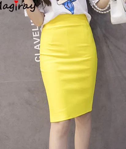 Magiray High Waist Elastic Pencil Skirt
