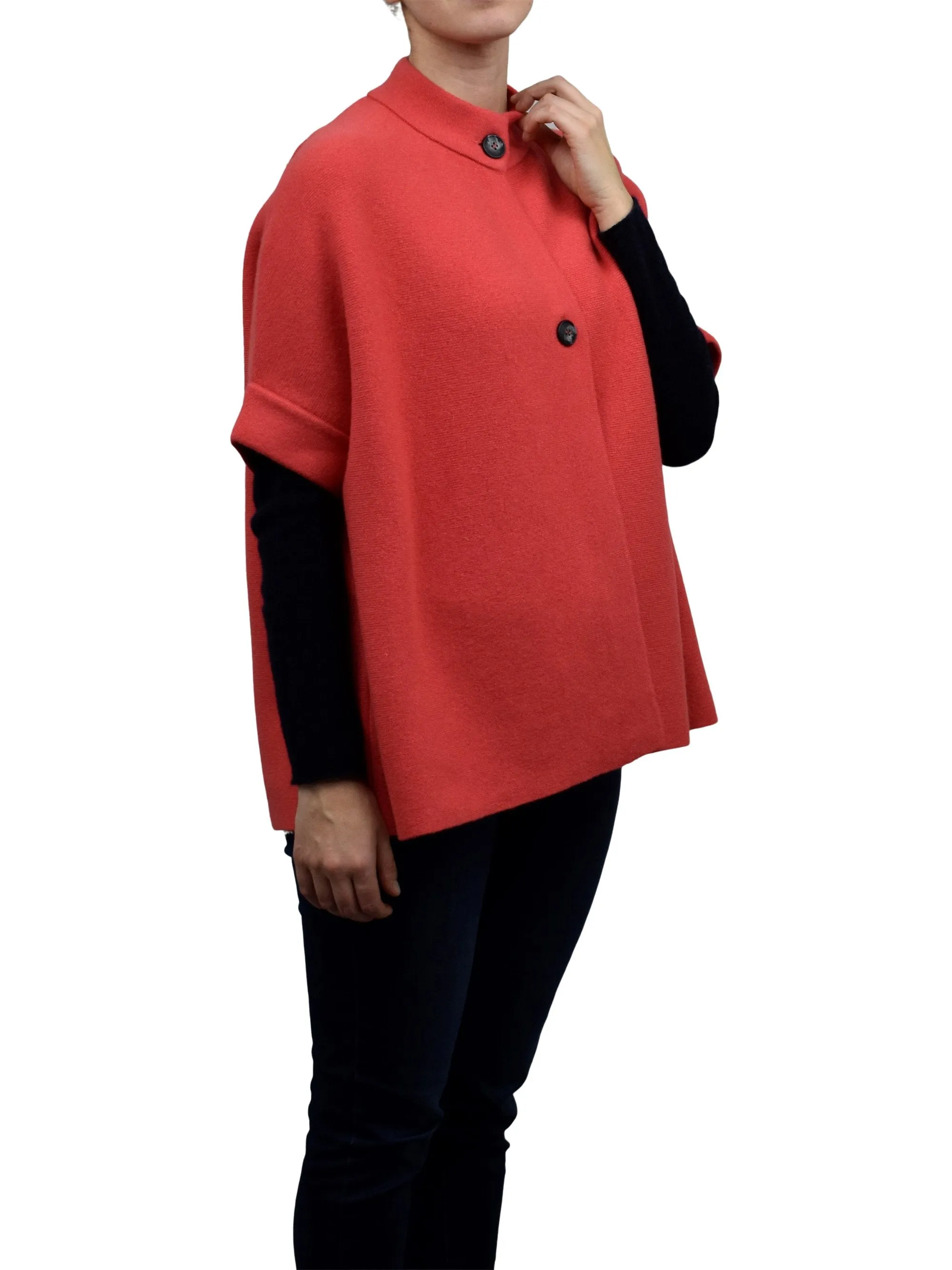 Mantella due bottoni misto cashmere