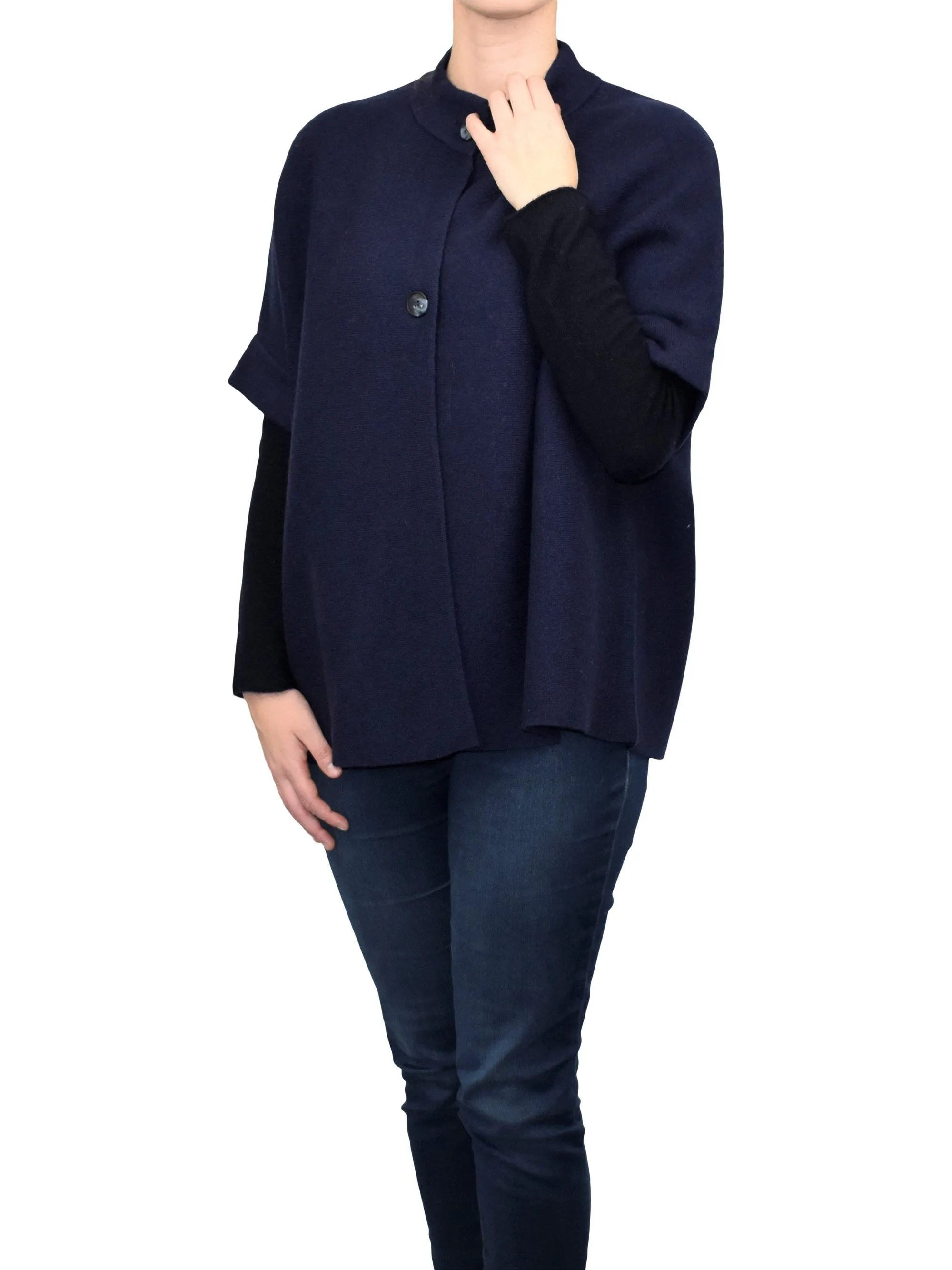 Mantella due bottoni misto cashmere