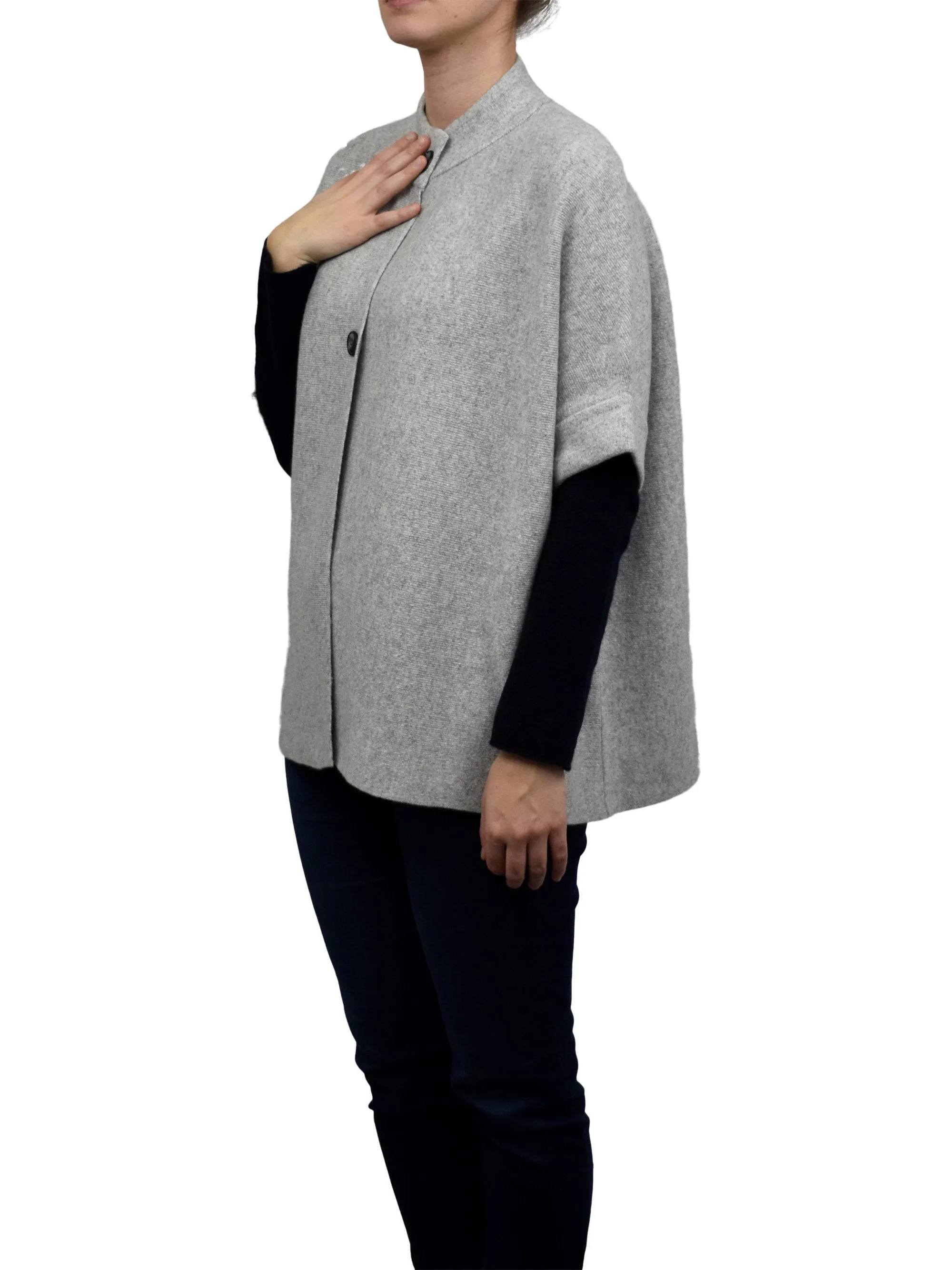 Mantella due bottoni misto cashmere