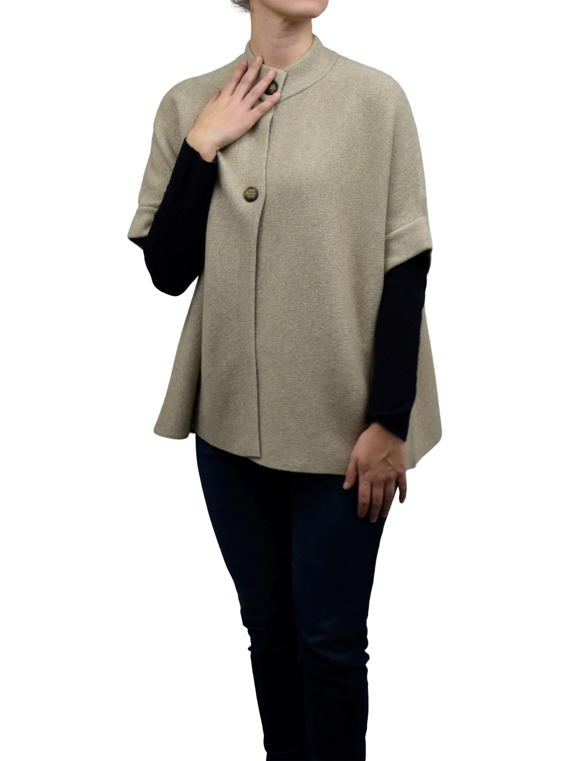 Mantella due bottoni misto cashmere
