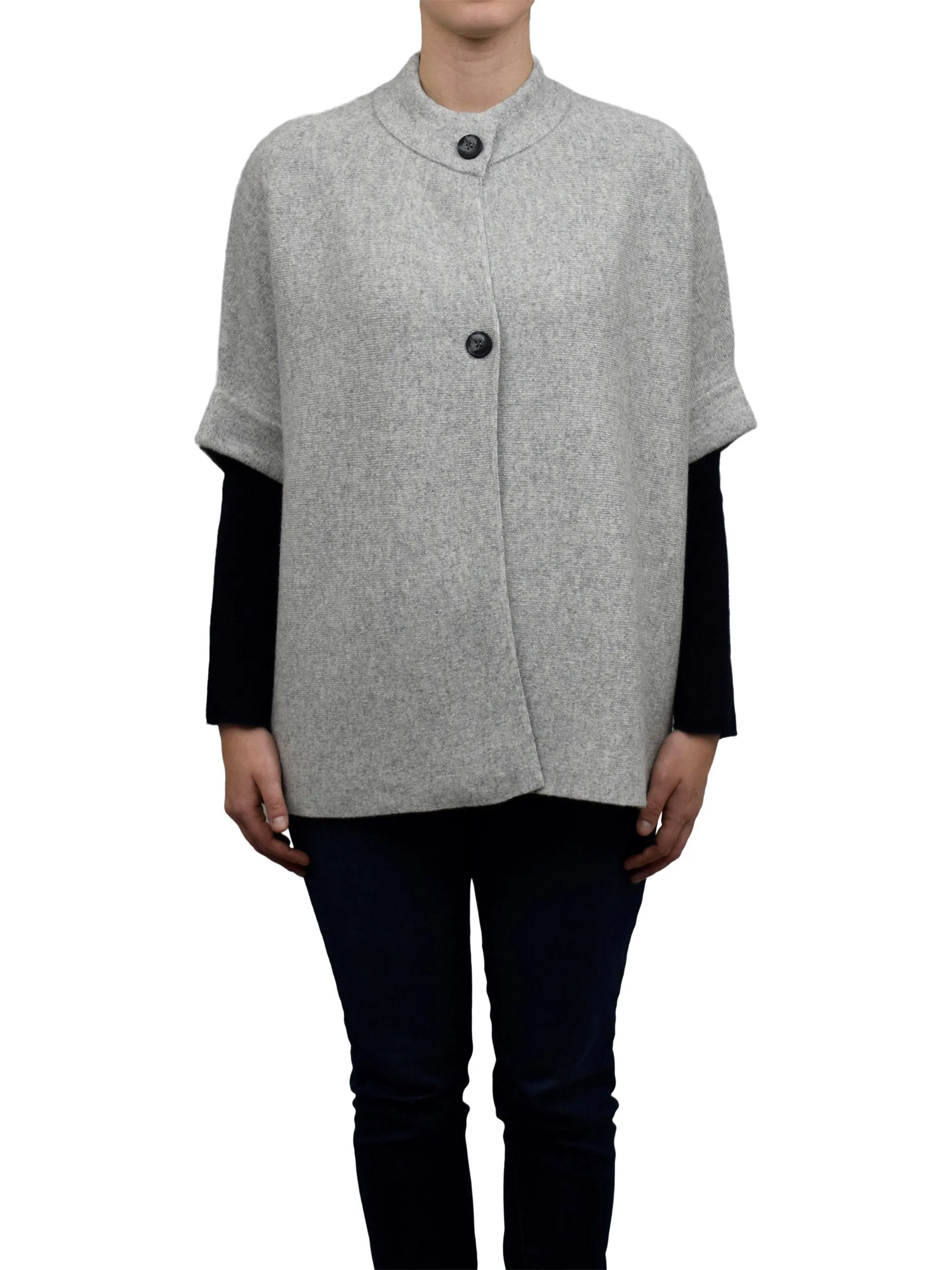 Mantella due bottoni misto cashmere