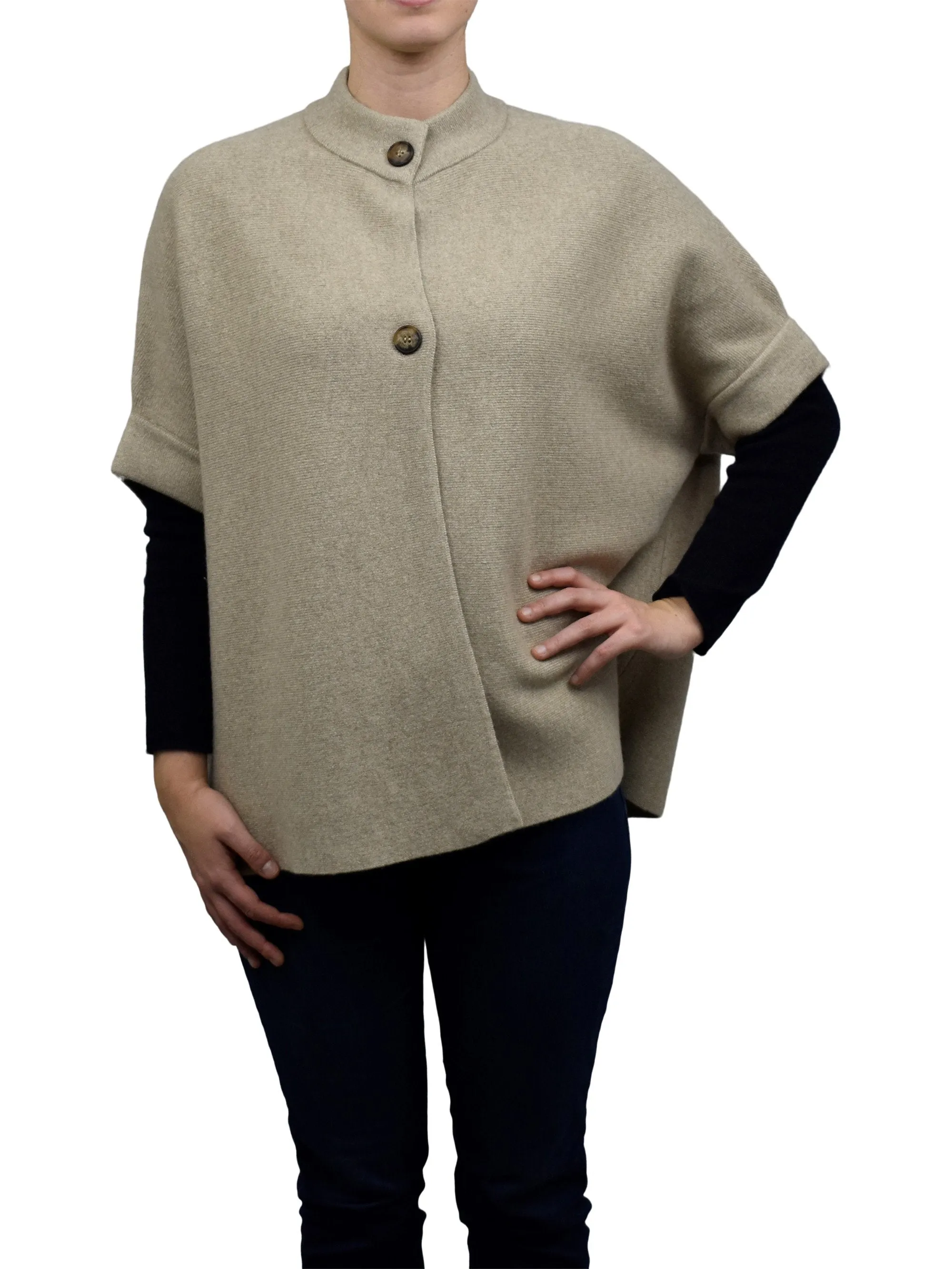 Mantella due bottoni misto cashmere