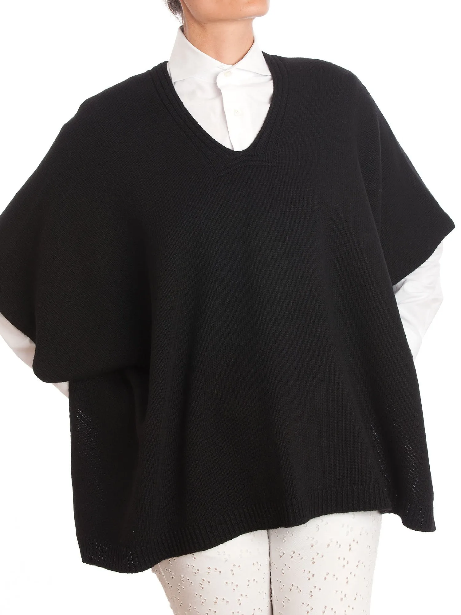 Mantella misto cashmere bottoni