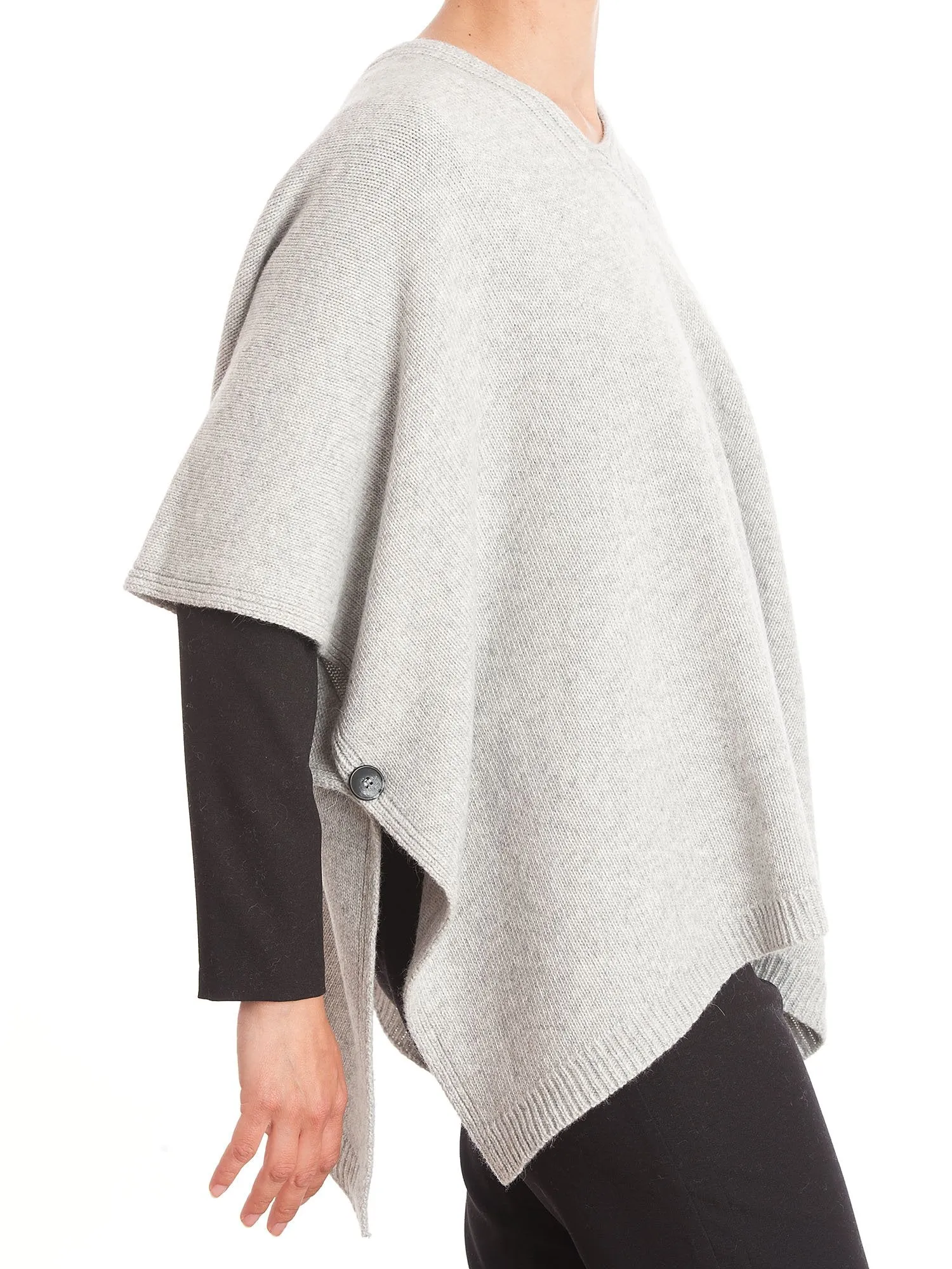 Mantella misto cashmere bottoni