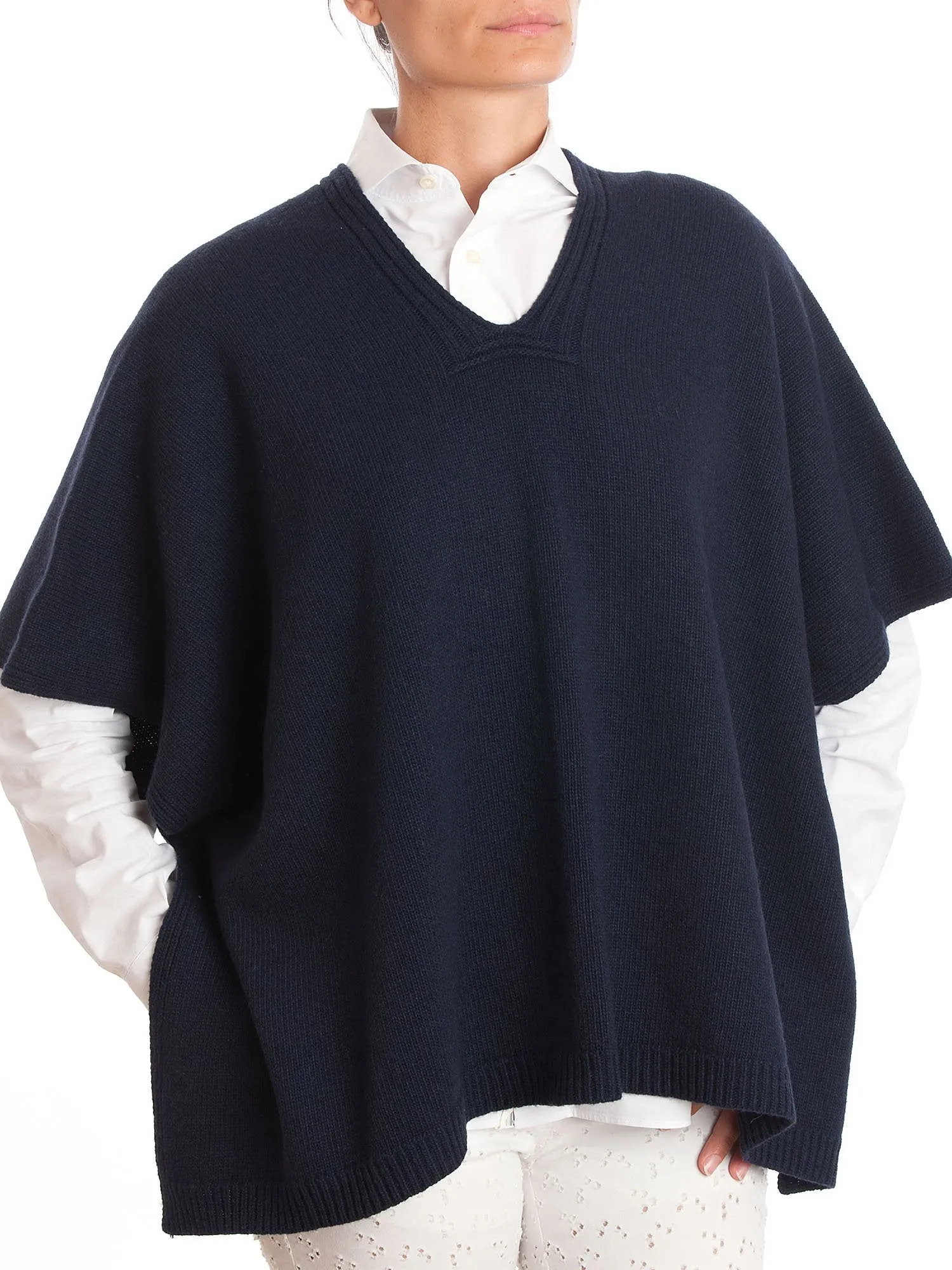 Mantella misto cashmere bottoni