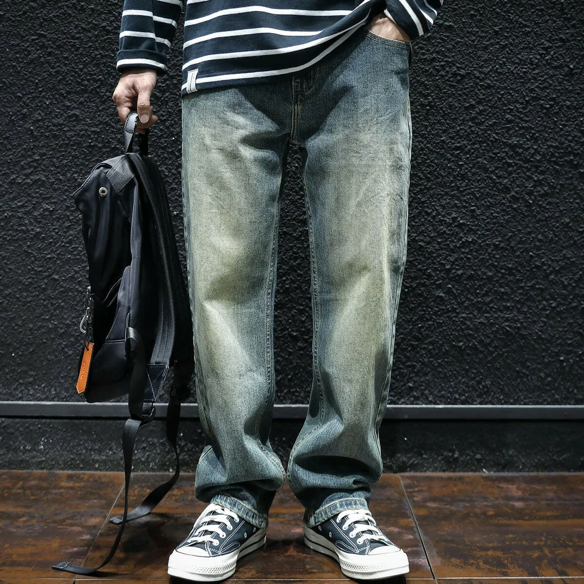 Retro Straight Men's Jeans P0045