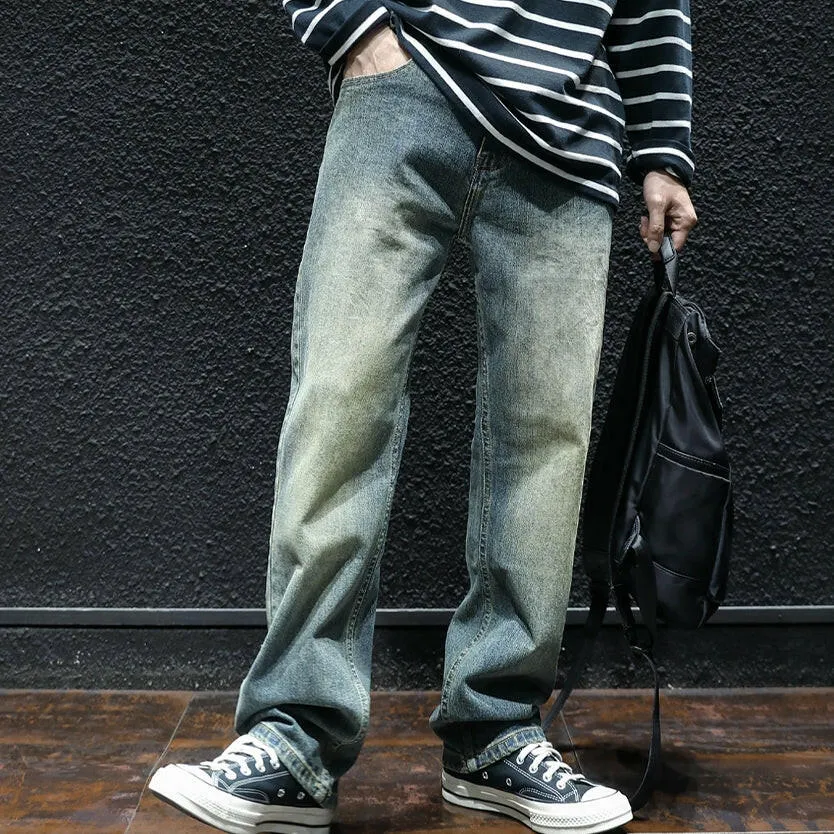 Retro Straight Men's Jeans P0045