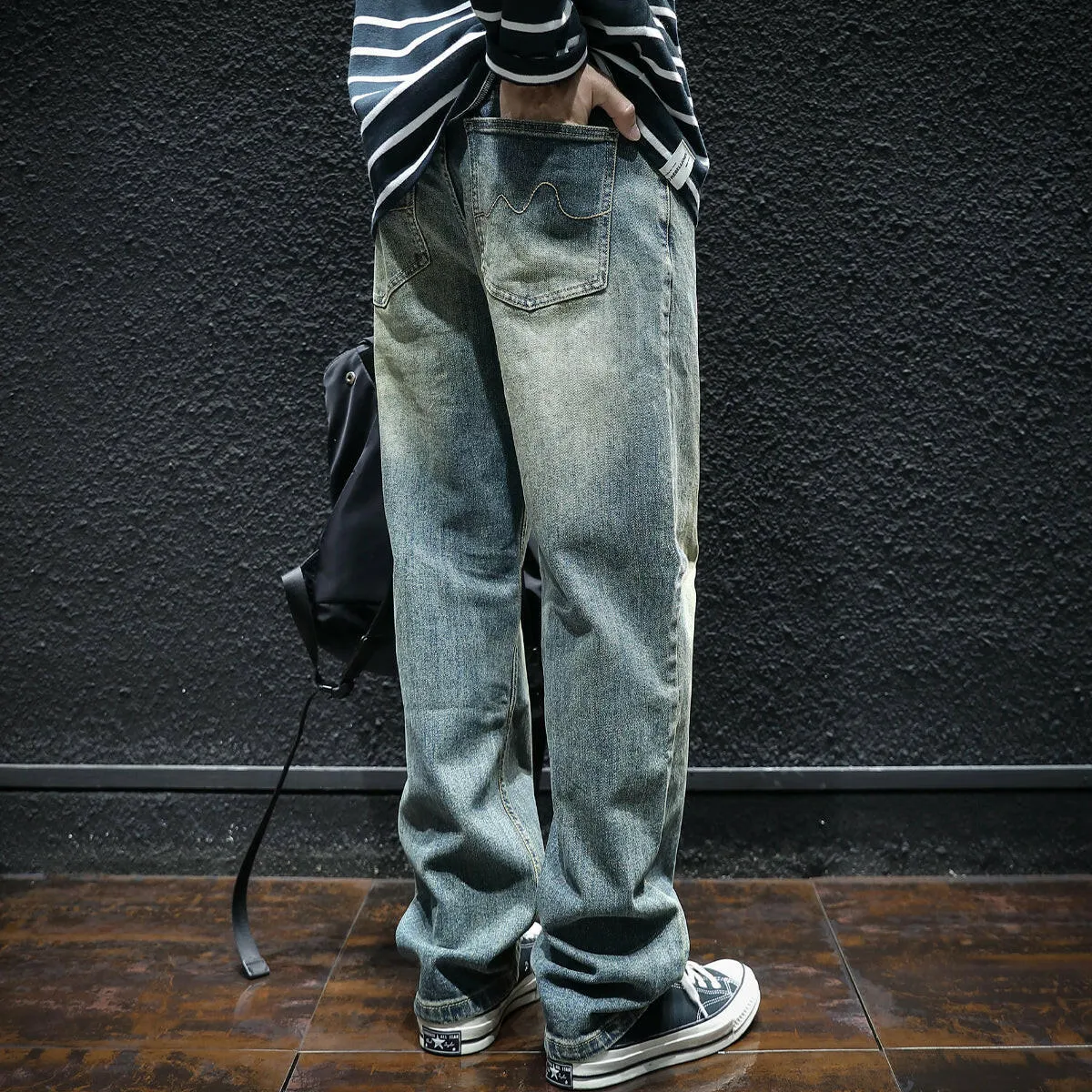 Retro Straight Men's Jeans P0045