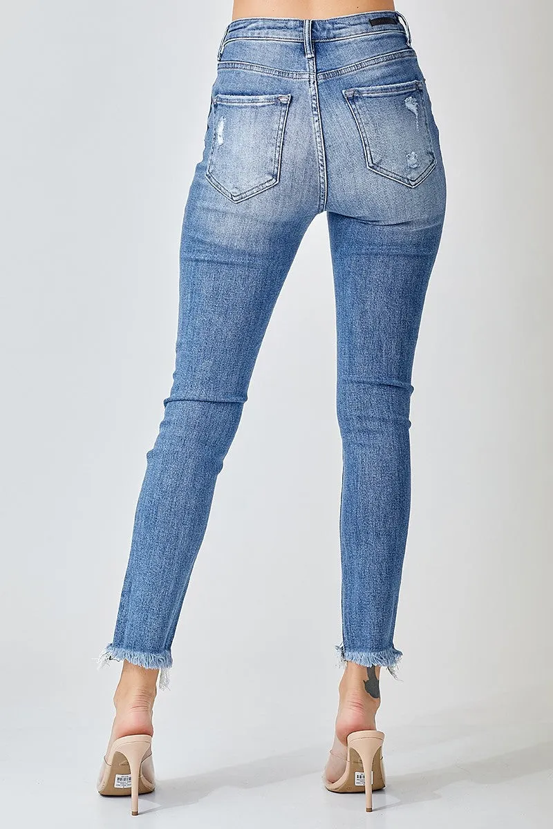 Risen Jeans - High Rise Distressed Skiinny - RDP1276