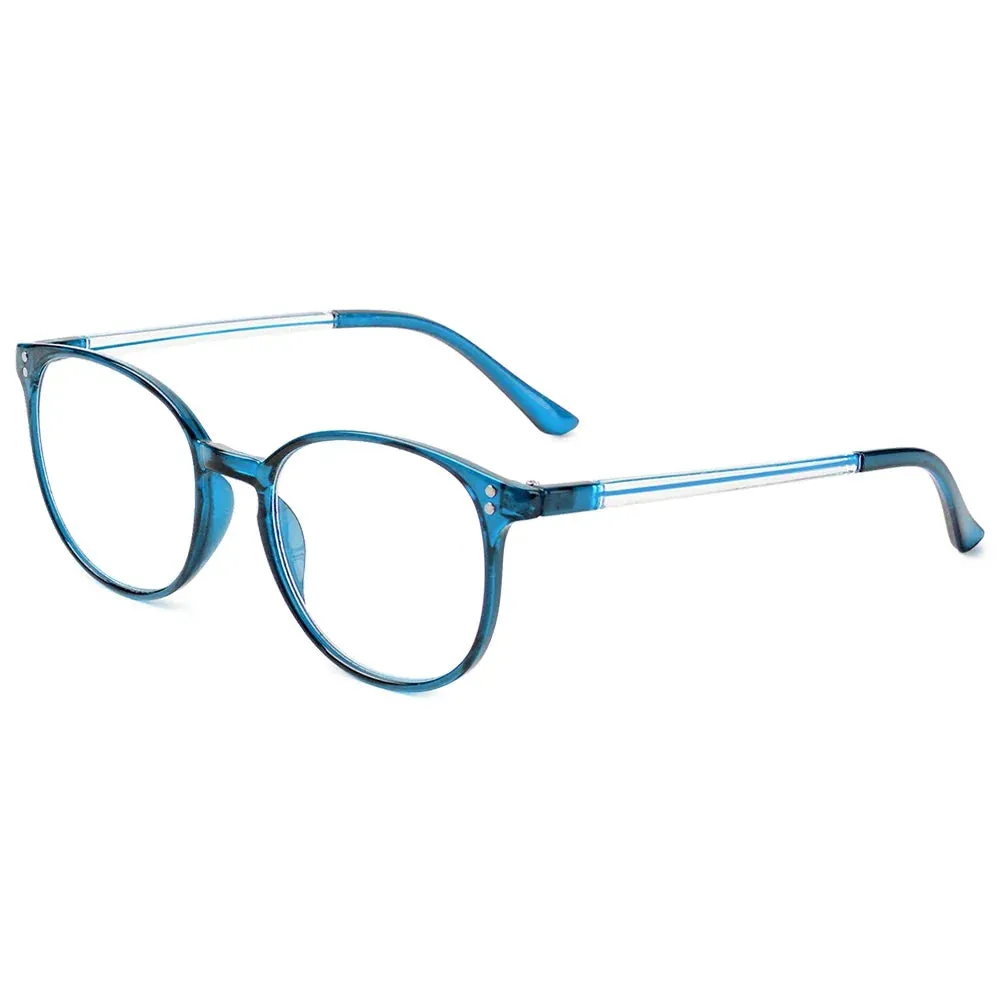 Square Progressive Multifocus Reading Glasses Anti Blue Light Presbyopic Glasses Spring Hinge Readers Far and Near Dual-use